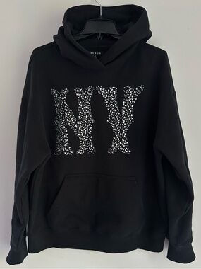 PacSun Black NY Rhinestone Hoodie